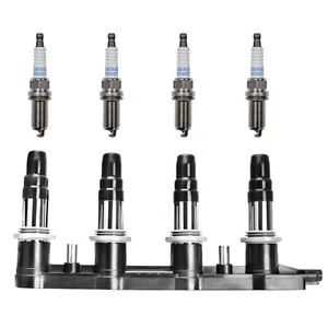 For 09-17 Chevrolet Sonic L4 1.8L DENSO 4504 Spark Plug + UF620 Ignition Coil - Picture 1 of 6