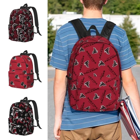 Atlanta Falcons Outdoor Sports Backpack Lightweight Student Backpack 15in Cover