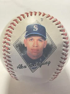 Balón de fotos 1995 de los Marineros de Seattle Alex Rodríguez béisbol Arod Yankees - Imagen 1 de 4
