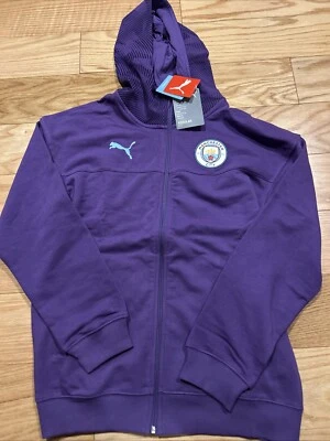 Chaqueta suéter con capucha con cremallera de fútbol PUMA Manchester City FC talla S 756098 Foto 1 de 4