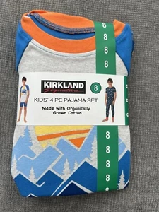 NEW Kirkland Signature Boys 4-Piece Cotton Pajama Set - Picture 1 of 3