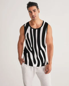 Graphic Zebra Men's Tank Top - Picture 1 of 6
