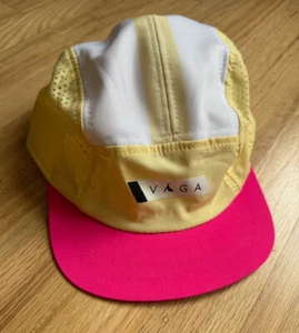 Team VAGA Unisex Running Racing Cap White Pink One Size EXC - Picture 1 of 7