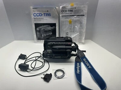 Sony Handycam CCD-TR6 Black Autofocus Video8 8x Optical Zoom Camcorder For Parts - Image 1 of 4