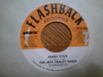 FLASHBACK 45 RECORD/JEFF HEALEY/ ANGEL EYES/CONFIDENCE MAN/ EX+  REISSUE 1990 - Image 1 of 2
