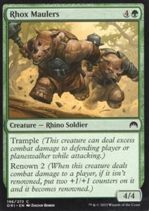 4X RHOX MAULERS 196/272 MAGIC ORIGINS MTG MAGIC LP X4 - Picture 1 of 1
