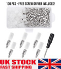 New Self-Tapping Screws Cabinet Laminate Screw Pegs With Non-Slip Sleeve FP UK