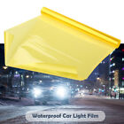 Car Light Tint Vinyl Film 30x120cm Yellow for Headlight Taillight Fog Lamp