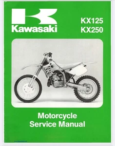 1992-1993 KAWASAKI KX125/250 FACTORY WORKSHOP MANUAL - Picture 1 of 2