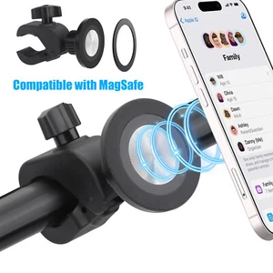 Magnetic Phone Mount for Gym Treadmill Bike Stroller MagSafe & All Phone Holder - Picture 1 of 7