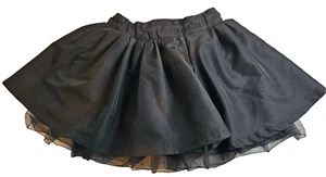 Gap Kids Girls Black Flare Knee Length Skirt Size S 6 - Picture 1 of 3