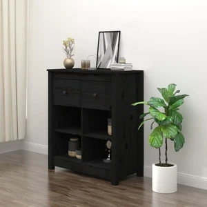 Aparador Madera Maciza de Pino 70x35x80 cm Armario Auxiliar Multicolor vidaXL - Imagen 1 de 60