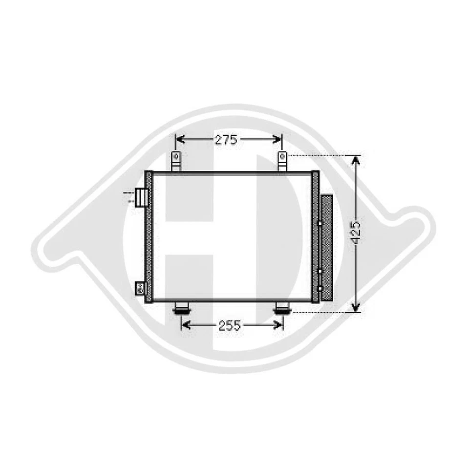 DIEDERICHS Kondensator, Klimaanlage passend für NISSAN SUZUKI - Bild 1 von 1