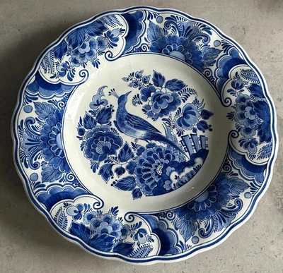 DELFT - Deflter Teller - Sammelteller - blau - Handmalerei - Holland 60er Jahre - Bild 1 von 4