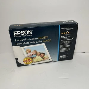 Epson Premium Photo Paper, 68 lbs., High-Gloss, Borderless, 4" x 6", 100 Sheets - Picture 1 of 4