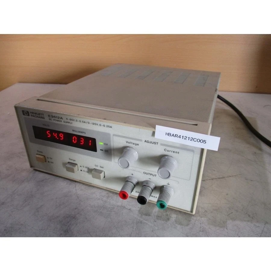 Agilent E3612A -OE3 DC Power Supply, 0-120V, 0.5A, 30W max Used and Tested - Image 1 of 4