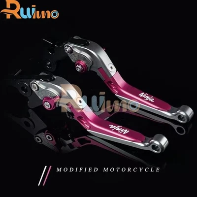 Palancas de embrague de freno CNC para motocicleta Kawasaki Ninja 250R 300R 400 650R ZX6R Foto 1 de 3