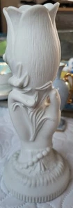 Portmeirion British Heritage Collection Parian Ware hand holding tulip vase - Picture 1 of 8