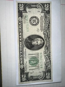 1934A $20 Twenty Dollar Bill B29637126B United States Vintage Rare - Picture 1 of 6
