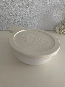 Vintage CORNING WARE WHITE GRAB IT BOWL—P-150-B W/PLASTIC LID - Picture 1 of 6