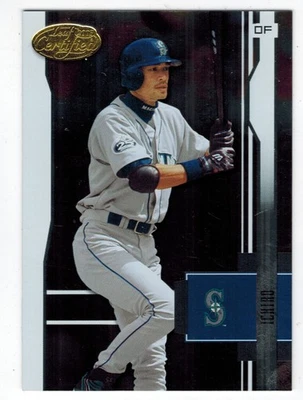 ICHIRO 2003 Leaf CERTIFIED MATERIALS SAMPLES Insert #LC-8 - Image 1 of 2