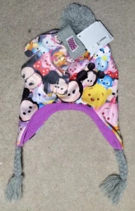 Disney Tsum Tsum Trapper Hat/Glove Set -Girls One Size - NEW - Picture 1 of 3