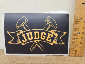 Judge Sticker (5" x 3.5") NYC Hardcore sXe Band Revelation Records - Picture 1 of 1