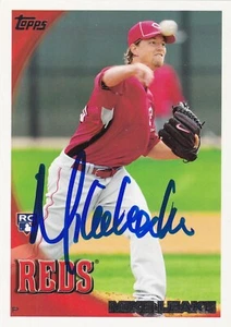 MIKE LEAKE CINCINNATI REDS SIGNED CARD CARDINALS MARINERS GIANTS DIAMONDBACKS - Picture 1 of 1