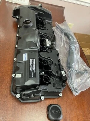Fit for 2007-2013 BMW X3 X5 128i 328i 528i Z4 3.0L Valve Cover w/ PCV HOSE & Cap - Image 1 of 4