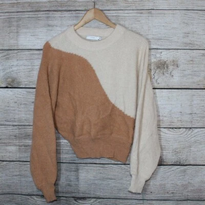 LUSH | Two-Tone Knit Sweater Size Small Foto 1 de 4