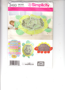 Simplicity 2493 Rag Quilts Turtle Dinosaur Caterpillar Sewing Pattern Uncut