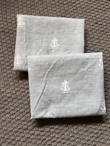 Nautica Home Anchor Print Pillowcase Set of 2, Std, Lt Blue, Polyester - Picture 1 of 4