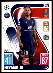 2021-22 Topps Match Attax UEFA Champions League #152 Neymar Jr Paris PSG Card - Picture 1 of 1