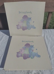 NOS Barney Baby Scrapbook Album Y2K 13"×13" Hardcover DIY Keepsake W/ Box Vtg - Picture 1 of 5