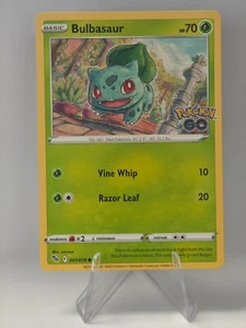 Bisasam/Bulbasaur 001/078 Common Pokémon GO Exc ENG non-Holo - Picture 1 of 2