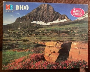 MB Milton Bradley Big Ben 1000 piece puzzle GLACIER NATIONAL PARK, MT Sealed - Picture 1 of 5