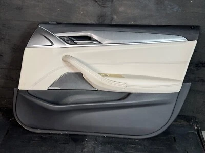 17-20 BMW 530I 540I G30 Ivory White Front Right Door Interior Card Trim Panel - Image 1 of 4