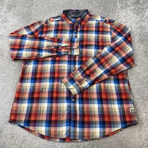 Sean John Plaid Shirt Men's 3XL Multicolor Tailored Fit Long Sleeve - Picture 1 of 8