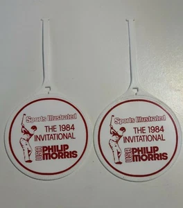 Vintage The 1984 Invitational Golf Bag Tags Lot of 2 Never Used - Picture 1 of 4