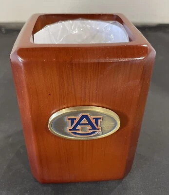 Taza de lápiz mediana de madera Auburn Tigers NCAA - 4,5" X 3" - Nueva Foto 1 de 4