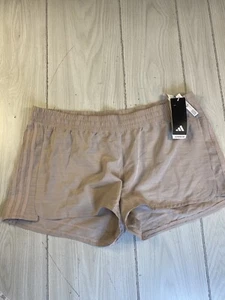 New Women's Adidas Pacer Woven Running Training Shorts Size XL Medium HB4399 - Picture 1 of 8