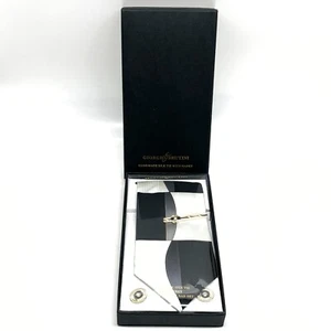 Giorgio Brutini Handmade Tie With Hanky Cufflinks & Tie Bar Set New - Picture 1 of 6