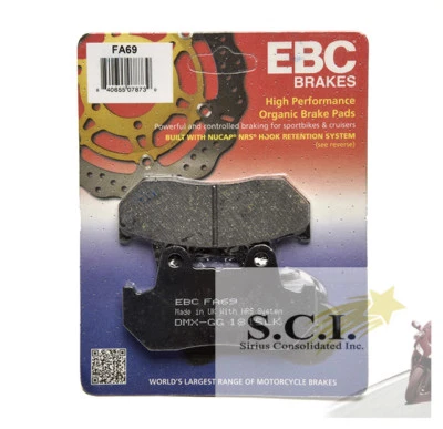 PASTILLAS DE FRENO HONDA CB450SC CB650 CX650 VF700 VF750 VF1000 VT1100 GL1100 FA69 x 2 Foto 1 de 4