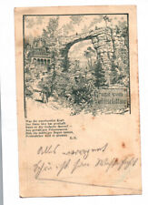 Ak Gruß vom Prebischthor Hřensko Teschechien Korrespondenz-Karte 1896