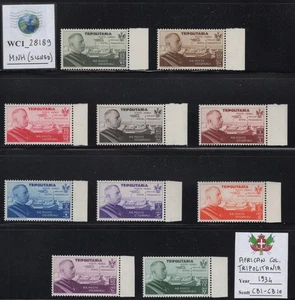WC1_28189. ITALIENISCHE COL.:TRIPOLITANIEN. 1934 ROM - MOGADISKIO Luft. Sc.CB1-CB10. MNH - Bild 1 von 1
