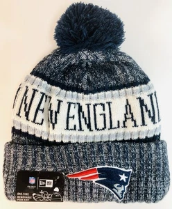 NEW ERA NFL NEW England Patriots ON FIELD WINTER KNIT CAP POM BEANIE Neu mit Etikett (A3) - Bild 1 von 6
