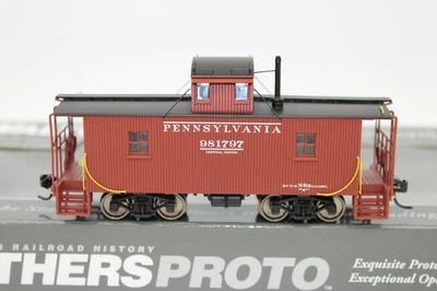 Walthers Proto HO Scale PRR Pennsylvania Central N6B Cabin Caboose Car #981797 - Image 1 of 4