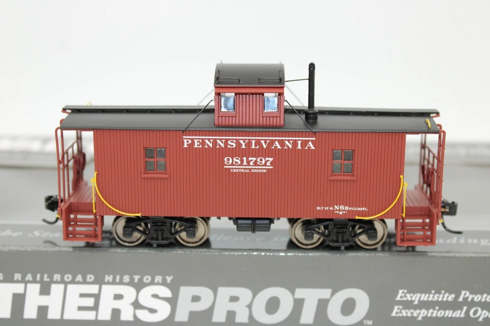 Walthers Proto HO Scale PRR Pennsylvania Central N6B Cabin Caboose Car #981797 - Image 1 of 4
