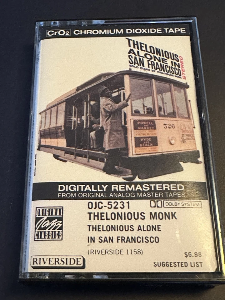 Thelonious Monk Alone In San Francisco Cassette  Original Jazz Classics Foto 1 de 3