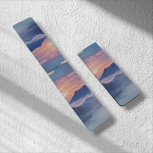 Non Text Magnetic Bookmark, Foldable, Double Sided Multicolor Nature/Scenery. - Picture 1 of 8